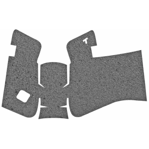 TALON Grips Inc Rubber, Grip, Adhesive Grip, Fits Glock 19 Gen 5 MOS (Medium Backstrap) 19, 23, 25, 32, 38 Gen5 (Medium Backstrap), Black 383R