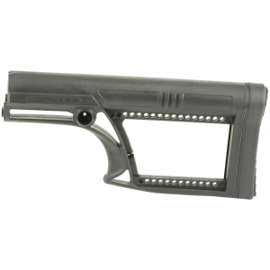 Luth-AR MBA-2 Skullaton Fixed Stock, Fits AR-15 & AR-10 Rifle Length A2 Buffer Tube, Black MBA-2