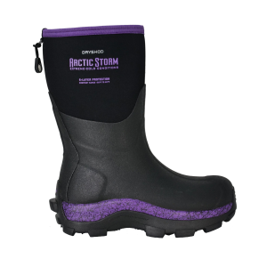 DRYSHOD Womens Arctic Storm Mid Black/Purple Boots (ARS-WM-PP)
