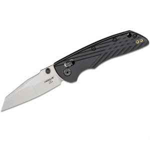 HOGUE Deka 3.25in ABLE Lock Modified Wharncliffe Tumbled Black Folding Knife (24369)
