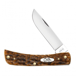 CASE XX Sod Buster Jr Peach Seed Jig Amber Bone CS Pocket Knife (30092)