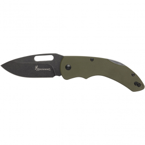 BROWNING Hidden Hollow Folder Large 3in Drop Point Folding Knife (3220506B)