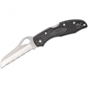 SPYDERCO Meadowlark 2 Rescue 7in Lightweight Black Folding Knife (BY19SBK2)