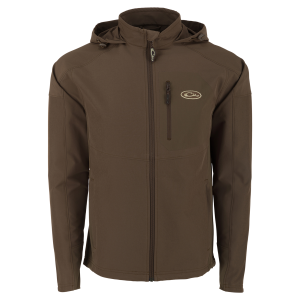 DRAKE Men's Rain Brake Lightweight Solid Softshell Dark Earth Jacket (DS7530-DEA)