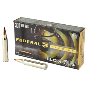 FEDERAL Centerfire Rifle Ammunition 300 Win Mag 200 Gr Eld-X (P300WELDX1)