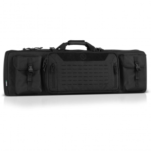 SAVIOR EQUIPMENT Urban Warfare 51in Obsidian Black Double Rifle Case (RB-5112DG-VER2-BK)