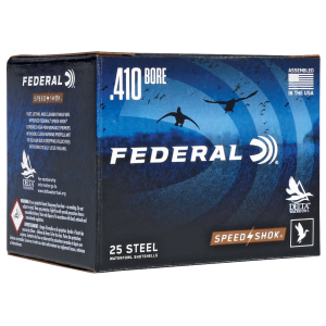 Federal Speed-Shok 410 Bore  3" 3/8 oz 6 Shot 25Rd Box/ 10 Cs Shothells (WF4136)