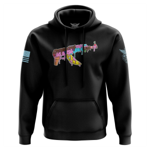 WE THE PEOPLE HOLSTERS Ice Cream AK Black Hoodie (HOODX-K_0222-L-FL)