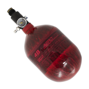 HK ARMY AeroLite 48ci/4500psi Red Carbon Fiber Air System Tank (52000203) - Hk Army