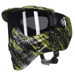 HK ARMY HSTL Fracture Black/Olive Paintball Mask with Smoke Thermal Lens (77100006)