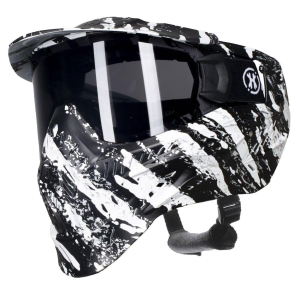 HK ARMY HSTL ?Fracture Black/White Paintball Mask with Smoke Thermal Lens (77100010)