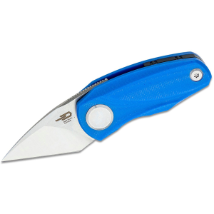 BESTECH KNIVES Tulip 1.53in Linerlock Blue Folding Knife (BG38D)