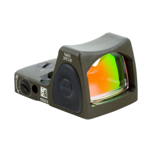 TRIJICON RMR Type 2 6.5 MOA Adjustable LED Red Dot OD Green Reflex Sight (RM07-C-700716)