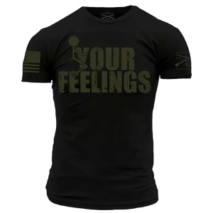 GRUNT STYLE Men's Your Feelings Green/Black Short Sleeve Shirt (GS5210)