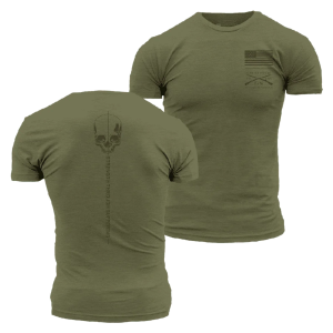 GRUNT STYLE Men's Strength Through Suffering Military Green T-Shirt (GS6047)