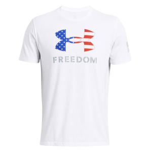 UNDER ARMOUR Men's Freedom Logo White T-Shirt (1382970-100)