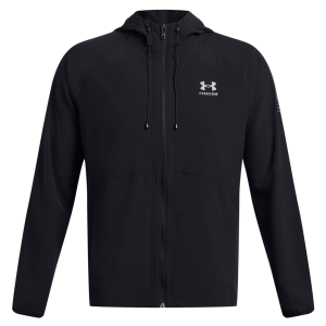 UNDER ARMOUR Men's Freedom Black/Castlerock Windbreaker Jacket (1382947-001)
