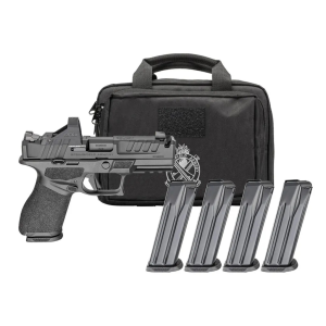SPRINGFIELD ARMORY Echelon 4.0C Comp Gear Pac 9mm 4in 1x15rd/3x18rd Black Double-Action Pistol (EC9409B-COMP-PAC)