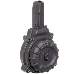 PROMAG 9mm 50rd Glock Style Drum Black Polymer Magazine For AR-15 (DRM-A12)