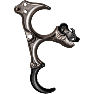 T.R.U. BALL ARCHERY Honey Badger Claw Flex Quick Silver Brass Medium Release Aid (THBF-QS-M)