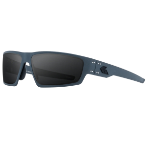 GATORZ EYEWEAR Warhawk Slate Frame w/ Black Logo and MilSpec Ballistic Smoke Anti-Fog Lens Sunglasses (GZ-15-099)