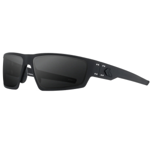 GATORZ EYEWEAR Warhawk Black Frame w/ Black Logo and MilSpec Ballistic Smoke Anti-Fog Lens Sunglasses (GZ-15-002)