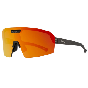 GATORZ EYEWEAR Havok Graphite Engraved Logo Frame w/ Rose/Sunburst Mirror Lens Sunglasses (GZ-13-177)