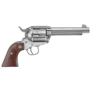RUGER Vaquero 45 Colt 5.5in 6rd High-Gloss Stainless Revolver (5104)