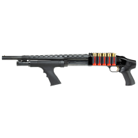 Advanced Technology Gen II Side Saddle, 9 Shell Customizable, Fits Mossberg 500/590, Fits with Modifications Remington 870, Winchester SXP and Maverick 88, Black Finish A.5.10.2551