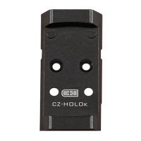 C&H Precision Weapons CHP Adapter Plate, Converts the CZ P-10 Optic Ready to the Holosun 407/507K, Anodized Finish, Black, Includes Mounting Hardware CZ-HOLOk