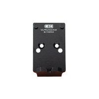C&H PRECISION WEAPONS Optics Adapter Plate with Integrated Rear Sight for Walther PPQ/Q4/Q5 and Trijicon RMR/SRO, Holosun 407C/507C/508C/508T (WLPPQ-RSH-RSR)
