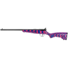 savage rascal minimalist, bolt action rifle, 22lr, pink and purple laminate stock, single shot, rh 13797