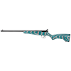 savage rascal minimalist, bolt action rifle, 22lr, teal and gray laminate stock, single shot, rh 13802