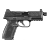 fn america 509 midsize tactical 9mm 4.5in 1x15rd 1x24rd black semi-automatic pistol (66-100837)