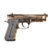 european american armory girsan regard mc deluxe 9mm 4.9in 18rd gold semi-automatic pistol (390088)