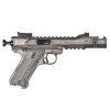 volquartsen battleworn mamba-tf 22lr 4.5in 2x 10rd black anodized aluminum pistol (vf4h-0022)