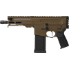 cmmg dissent mk4 5.7x28mm 6.5in 32rd midnight bronze semi-automatic pistol (54aa847-mb)