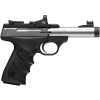 browning buck mark micro bull 22 lr 4.4in 10rd stainless red dot suppressor ready pistol (51595490)