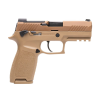sig sauer p320-m18 9mm 3.9in 10rd coyote tan semi-automatic pistol, california compliant (320ca-9-m18-ms-ca)