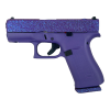 glock 43x mos glittergunz 9mm 3.41in 10rd voodoo purple glitter pistol (px4350201frmosvogg)