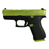 glock 43x glittergunz 9mm 3.41in 10rd zombie green glitter pistol (px4350201zggg)