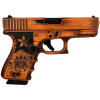 glock 19 gen 3 custom 9mm luger 2x15rd 4.6in texas orange semi-auto pistol (ui1950203 modtxo)