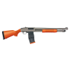 mossberg 590m professional mag fed 12ga 18.5in 10rd orange pump-action shotgun (50220)