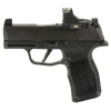 sig sauer p365x 9mm 3.1in 2x12rd black striker fired pistol with romeo-rs compact sight (365x-9-bxr3p-rs)