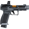 canik tti combat smoke 9mm 4.6in 18rd semi-auto pistol with mecanik m03 optic (hg7854sv-n)
