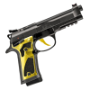 beretta 92x performance carry optic solar flare 9mm 4.9in 18rd semi-auto pistol (j92xpcoye18)