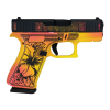 glock shark coast tactical 43x hawaiian 9mm 3.4in 10rd yellow/black double-action pistol (300238030020)