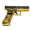 glock 47 gen5 9mm 4.49in 17rd mos don wick black/gold cerakote pistol (pa475s204mosndonwick)