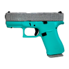 glock 43x glitter gunz 9mm 3.41in 10rd mos tiffany diamond striker-fired pistol (px4350201frmostdia)