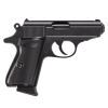 walther ppk/s .32 acp 3.3in 8rd black semi-automatic pistol (4796023)
